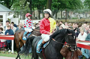 00612 Prints: Horse Racing at Redcar. Lester Piggott at the Zetland Gold Cup Day. 31st May 1993