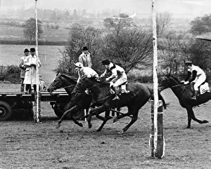 Poles Prints: Horse RacingPoint-To-Point - Taking the lead on the post in the Open Ladies
