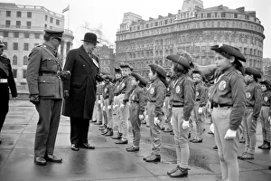 The Horse Rangers of the Commonwealth Association paraded in Trafalgar Sqand were