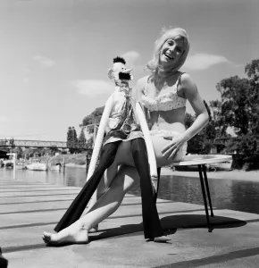 A hostess for the children, thats 18 year old Bonita Shawe from Enfield