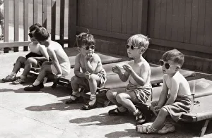 Nursery Prints: On a hot day in Newcastle, children at the New Bridge Street day nursery decided to do a