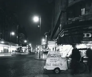 Fast Food Prints: A hot dog stall on one of the main roads into Manchester Food beef burgers