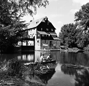 00570 Collection: Houghton Mill on the River Great Ouse in Houghton, Cambridgeshire. 28th August 1952