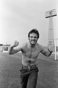 Only a few hours after becoming the new British Heavyweight Champion - David Pearce