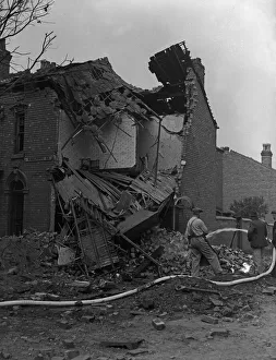 House in Bordesley, Birmingham, destroyed during a bombing raid on the city