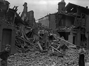 House in Sparkhill, Birmingham, destroyed during a bombing raid on the city