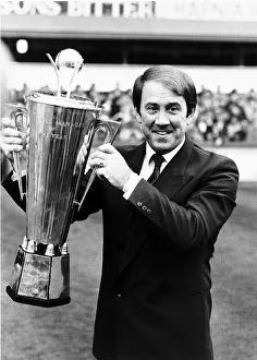 Picture Mood Smiling Prints: Howard Kendall Football Manager of Everton FC after winning the Manager of the Year