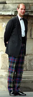 HRH Prince Edward arriving at Holyroodhouse in June 1999 Attending concert at palace of
