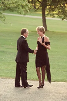 HRH Princess Diana, The Princess of Wales arrives for The Serpentine Gallery