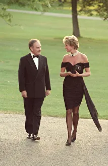 01514 Prints: HRH Princess Diana, The Princess of Wales arrives for The Serpentine Gallery