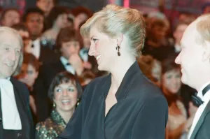 HRH Princess Diana, The Princess of Wales attends The Laurence Olivier Awards