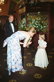 HRH Princess Diana, Princess of Wales attends the Premiere of Farewell to the King