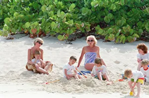 Holiday Prints: HRH Princess Diana, The Princess of Wales and her children Prince William