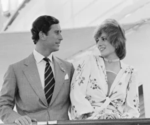 HRH Princess Diana, The Princess of Wales in Gibraltar for her Honeymoon with her