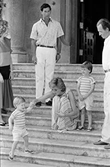 Stripes Collection: HRH Princess Diana, The Princess of Wales and her husband HRH Prince Charles