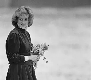 01085 Prints: HRH Princess Diana, The Princess of Wales and her husband HRH Prince Charles