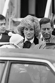 HRH Princess Diana, The Princess of Wales pictured with her 2nd son, Prince Harry