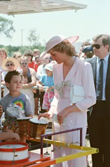 HRH Princess Diana, The Princess of Wales during her tour of Australia in 1988