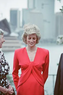01085 Prints: HRH Princess Diana, The Princess of Wales during her tour of Australia in 1988