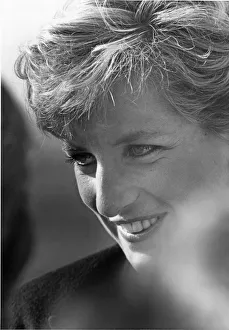 Close Up Prints: HRH Princess Diana, The Princess of Wales in Towyn (Welsh: Tywyn)