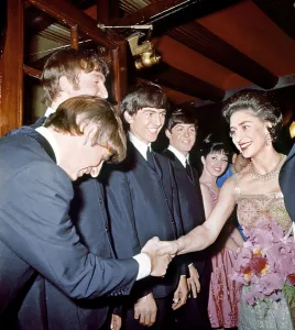 Show Prints: HRH Princess Margaret meets The Beatles at the Royal Variety Show November 1963