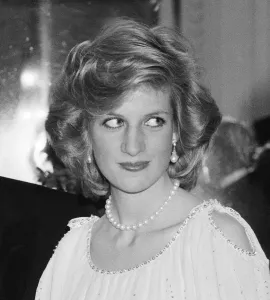 HRH Princess of Wales at Londons Royal Opera House after a charity concert