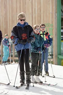 HRH The Princess of Wales, Princess Diana, with her son, Prince William