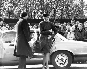 Tynemouth Prints: HRH The Princess of Wales, Princess Diana arrives to open the Tynemouth Day Centre