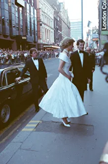 HRH The Princess of Wales, Princess Diana attends the performance of the ballet La