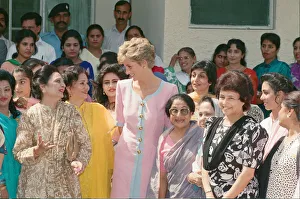 HRH The Princess of Wales, Princess Diana visits Islamabad, Pakistan in September 1991