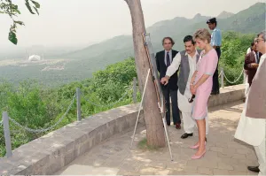 HRH The Princess of Wales, Princess Diana visits Islamabad, Pakistan in September 1991