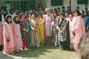HRH The Princess of Wales, Princess Diana visits Islamabad, Pakistan in September 1991