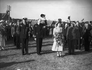 HRH Queen Elizabeth II vistits the Channel Islands June 1949, with the Duke of Edinburgh