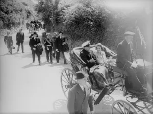 HRH Queen Elizabeth II vistits the Channel Islands June 1949, with the Duke of Edinburgh