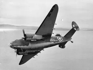 Forces Prints: Hudson Mark III, T9465 of No. 269 Squadron RAF flying out to join a convoy from its base