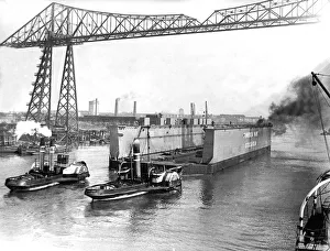 Tugs Prints: The huge floating dock built at the Furness Shipbuilding Company