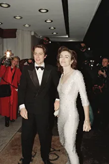 01270 Prints: Hugh Grant and his girlfriend, model and actor Elizabeth Hurley arrive for The London