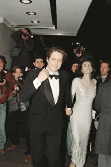 01270 Prints: Hugh Grant and his girlfriend, model and actor Elizabeth Hurley arrive for The London