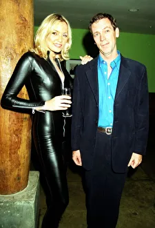 Hugh Laurie Actor Comedian November 1997 with Estonian model