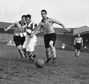Hull City strikers seen here beating the Queens Park Rangers defence