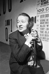 00596 Prints: Humphrey Lyttelton Jazz musician seen here at the 100 Club on Oxford Street