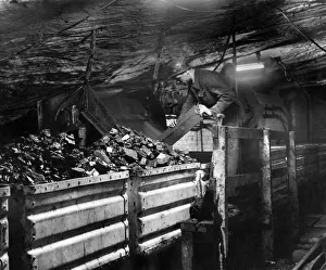 00049 Prints: Huncoat Colliery reconstruction: A new central loading station has been made to