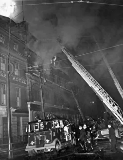 Firefighter Prints: Hundreds of firefighters wer call to to tackle the fire at the four-storey Howards