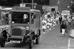 00663 Prints: Hundreds lined streets to watch the annual Skelmanthorpe carnival procession through