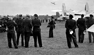 Air Shows Prints: Hundreds of Men and women, members of the Royal Observer Corps were entertained at North