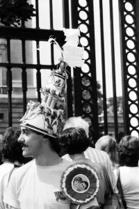 Hundreds of would-be Royal watchers started settling down in front of the Victoria