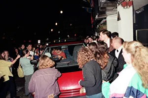 00913 Prints: Hysteria hit the streets of Stockton as hundreds of screaming schoolgirls visit The Mall
