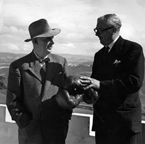 I Jack Beynon of California with Leslie Salts on the balcony of Randy