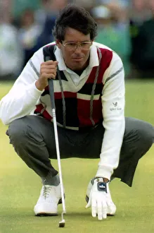 Crouching Prints: Ian Baker Finch Australian Golfer Golf during the British Open Tournament