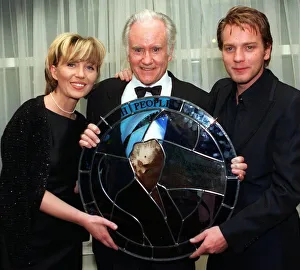 Ian Bannen Kirsty Young Ewan McGregor February 1998 Scottish Film Personality of